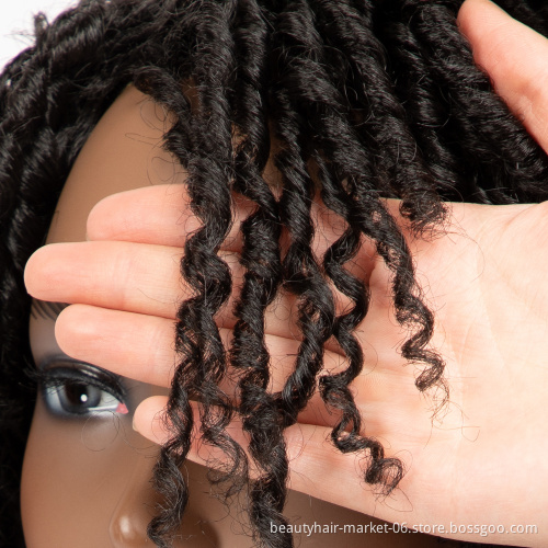 LinniBeauty Cheap Synthetic Hair Wigs for Black Women African Short Dreadlocks Wig Faux Locs Crochet Hair Braided Wigs